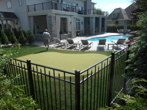 artificial grass pool surrounds